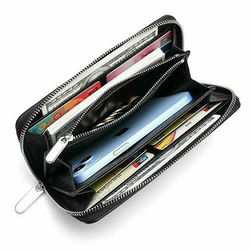 財布 長財布 レディース メンズ 牛革 レザー 無地 大容量 多機能 小銭入れ ロングウォレット カード入れ 通帳 ラウンドファスナー 高級感 彼女 彼氏 母の日 父の日 敬老の日 ギフト プレゼント 7色