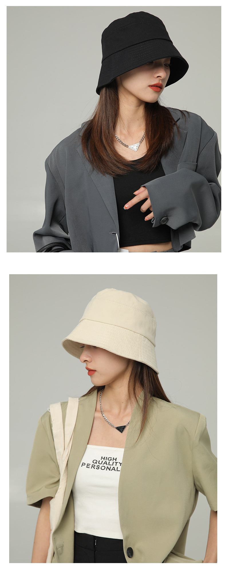バケットハット女性用 夏バケットハット、紫外線防止、韓国スタイル、大きなつばで顔をカバー、小顔見せ、日系万能、日焼け防止サンシェード帽子