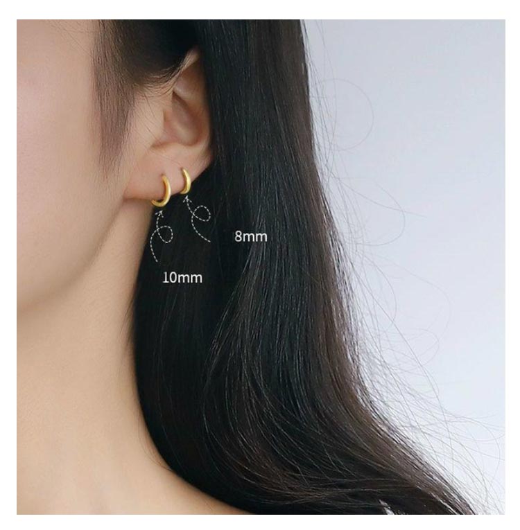 2個入 小さめ フープ 金属アレルギー ピアス つけっぱなし フープピアス シルバー シンプル レディース メンズ シルバー925 ボディピアス 軟骨ピアス ワンタッチ リングピアス おしゃれ かわいい 軽い 送料無料